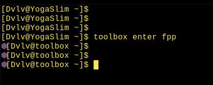 Default Toolbox Prompt